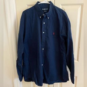 Navy blue polo by Lauren Ralph Men’s XL